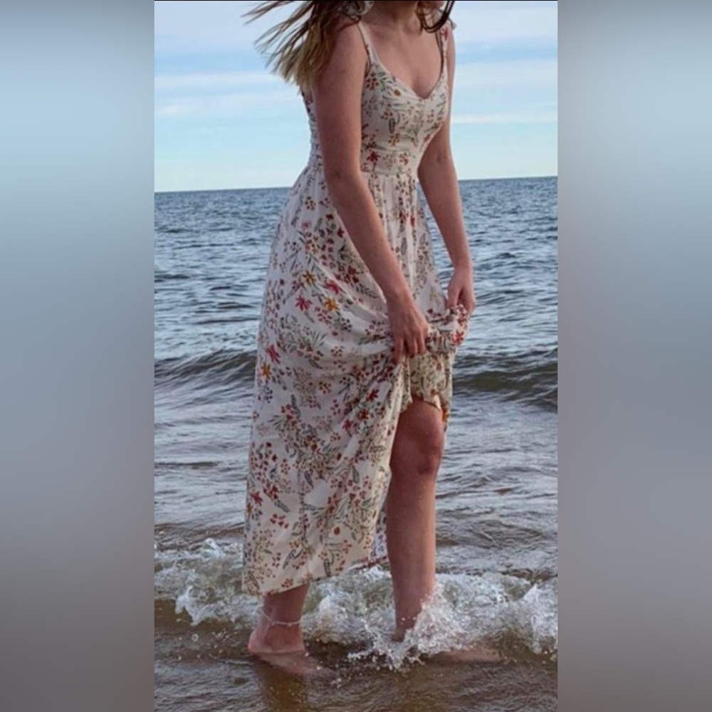 Tabitha Webb floral maxi dress size small
